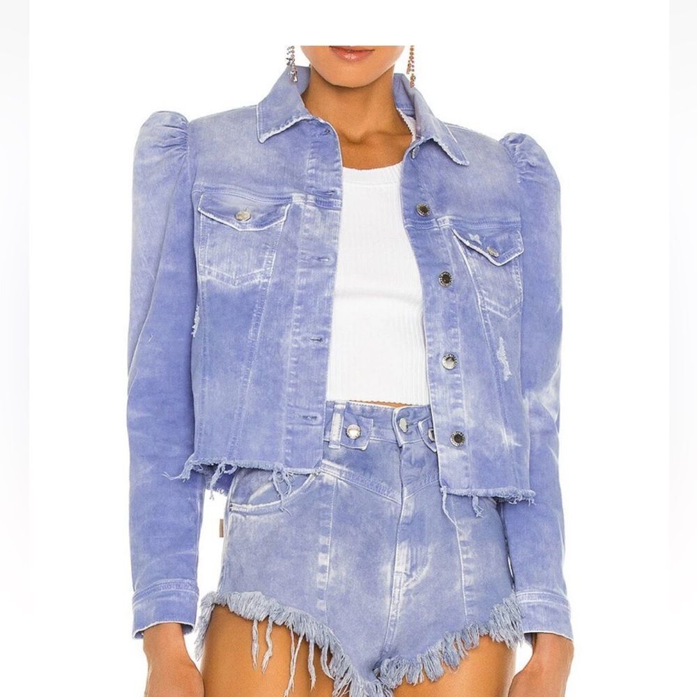 Retrofete Stylish Light Blue Denim Jacket, S